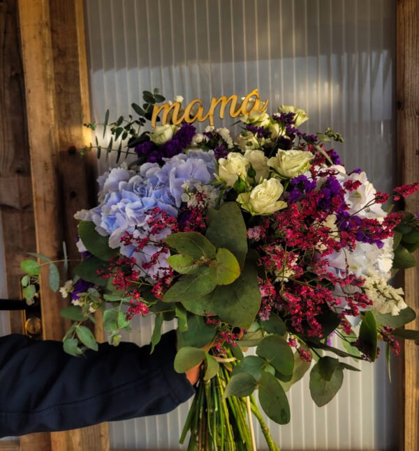 "Ramo Celia" de Hortensias y rosas