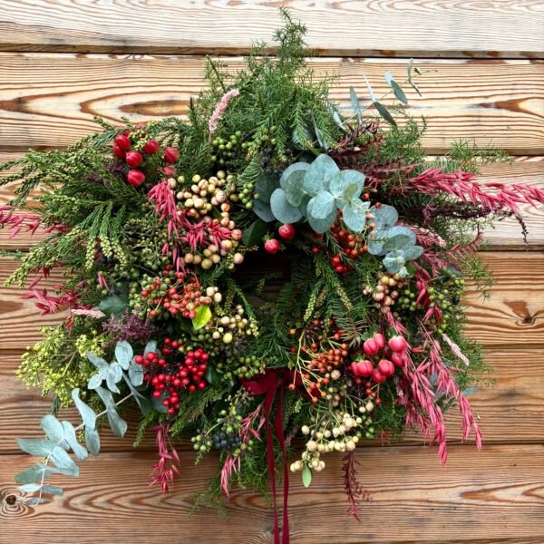 Corona Navideña frutal