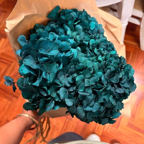 Hortensia preservada azul intenso