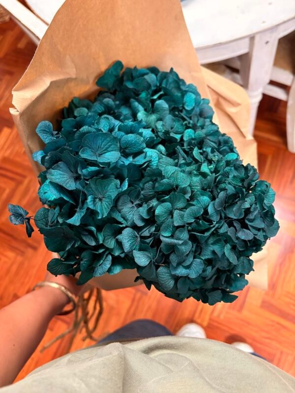 Hortensia preservada azul intenso