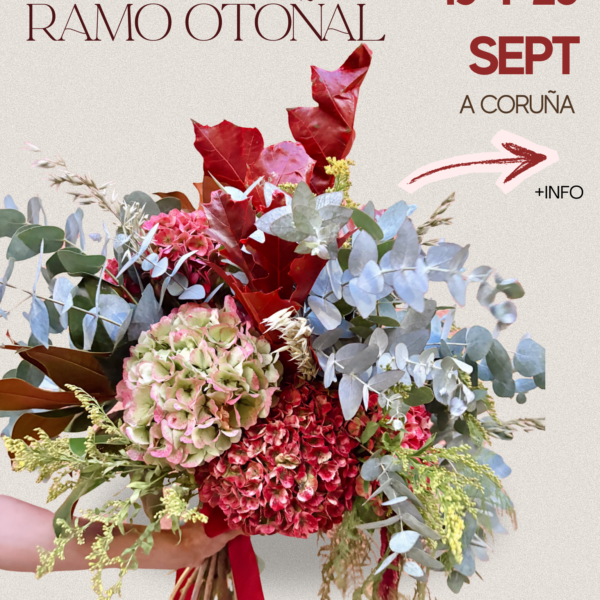 Taller ramo otoñal para secar