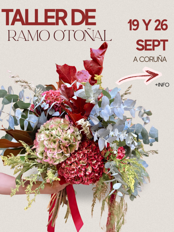Taller ramo otoñal para secar